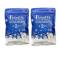 2 Packs Frozen Collagen 2 in 1 Collagen Glutathione - Anti-Aging Radiant Glow