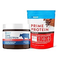 Equip Foods Core Colostrum Powder Watermelon & Prime Protein Powder Chocolate
