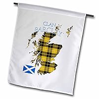 3dRose Outline of Scotland with the Barclay Dress clan family tartan. - Flags (fl-379607-1)