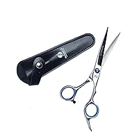 Marhaba AS Hair Cutting Scissors, Professional Barber Scissors, 2 Pcs Hair Cut Scissors set for Men and Women, Stainless Steel Hair Shears for Home and Salon Use, Scissors for Hair with Leather Case