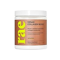 Wellness Vegan Collagen Boost - Collagen Production + Glowing Skin Supplement with Vitamin C & Bamboo Extract - Plant Based Skin Support - 9.5 oz (15 Servings)