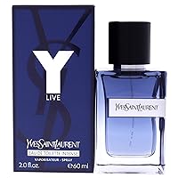 Yves Saint Laurent Y Live Eau De Toilette Intense Spray, Fragrance for Men, 2 Fl Oz