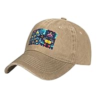 Abstract Science Chemistry Print Baseball Cap Adjustable Outdoor Hat Unisex Headwear Easter Sun Hats,Trucker Cap Gift