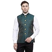 WINTAGE Men's Rayon Bandhgala Festive Nehru Jacket Waistcoat -8 Colors