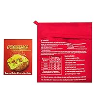 easy microwave potato bag, making express, delicious, potatoes in just 4 min with gourmet recipe.