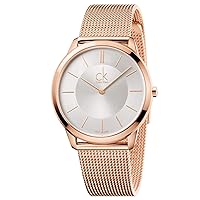 Calvin Klein Herren Analog Quarz Uhr mit Edelstahl Armband K3M21626