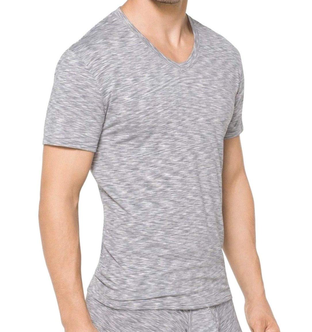 Michael Kors Dynamic Stretch Athletic fit Lightweight Men’s Luxury V-Neck T-Shirt S82V1161 White & Black