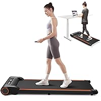 UREVO Under Desk Treadmill, Walking Pad for Home Office, Portable Walking Treadmill 2.25HP, Walking Jogging