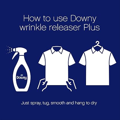 Downy Wrinkle Releaser Fabric Spray, Light Fresh Scent,33.8 Fl Oz (Pack of 2)