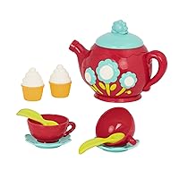 Battat – Pretend Play Tea Set – Singing Teapot – Musical Toddler Toys – Toy Tea Cups & Saucers – 3 Years + – Musical Tea Set