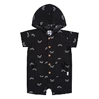 Gerber Baby Boys Hooded Cotton RomperRomper