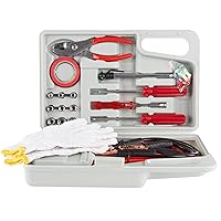 Roadside Emergency Car Kit - 30-Piece Road Trip Essentials Tool Set with Jumper Cables and Carrying Case for Car, Truck, or RV by Stalwart