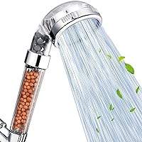 Shower Head, Filter Filtration High Pressure Water Saving 3 Mode Function Spray Handheld Showerheads for Dry Skin & Hair