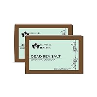 Luxury Dead Sea Salt Handmade Natural Soap Bars (125 Gram / 4.4 OZ) (Pack Of 2)