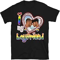 Photo Portrait LGBT Shirt, Custom Photo Couple Shirt, LGBT Proud Gay, Love Boyfriend Matching Shirt, LGBT T Shirt