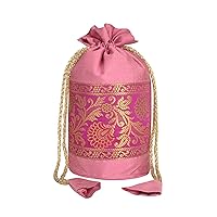 Women Potli Bags Handbag Drawsting Bags Silk Bags Valentines Day Gift