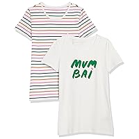 Amazon Essentials Women's Classic-Fit Short-Sleeve Crewneck T-Shirt-Discontinued Colors, Multipacks