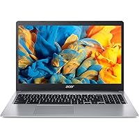 Acer 2022 15inch HD IPS Chromebook, Intel Dual-Core Celeron Processor Up to 2.55GHz, 4GB RAM, 32GB Storage, Super-Fast WiFi Up to 1300 Mbps, Chrome OS-(Renewed) (Dale Silver)