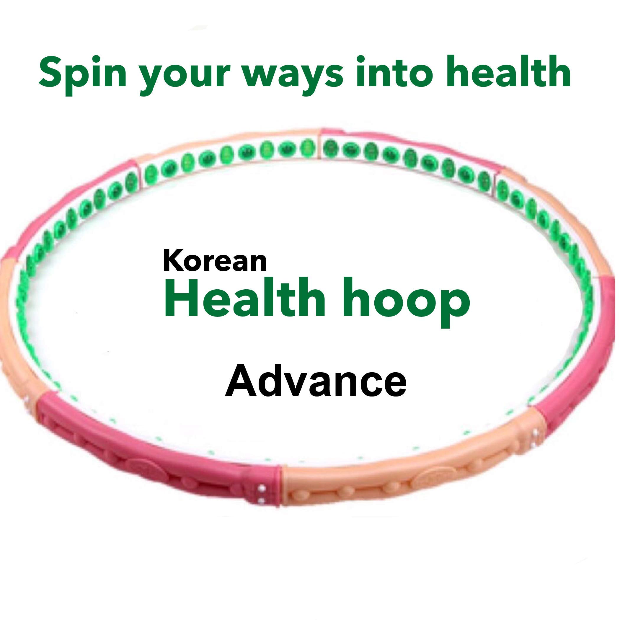 Health Hoop - Korean Weight Loss Health Hoola Hoop 5.5lb (Step 4) for Workout ,Weighted Hoop, Fitness Hoop, Exercise Hoop,Hula Hula-up