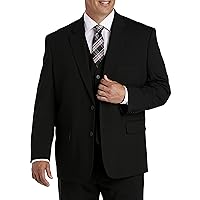 Oak Hill by DXL Men's Big and Tall Suit Jacket - Exclusive Relaxer Fit, Charcoal or Black - Size 44-66
