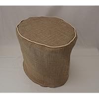 Natural Burlap Coffee Cover Compatible with Keurig Coffee Brewing System (K Compact, Natural)