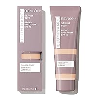 Revlon Illuminance Tinted Serum, Triple Hyaluronic Acid, Evens Out Skin Tone Over Time and Hydrates All Day, SPF 15, 201 Creamy Natural, 0.94 fl oz.