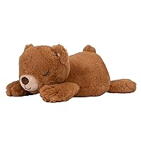 Brown Sleeping Plush - 14-Inch Weighted Sleeping Plush Teddy Bear