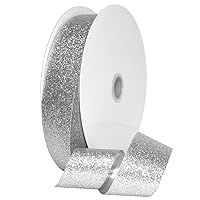 Morex Ribbon 98509/00-631 Metallic Princess Glitter Ribbon, 1 1/2