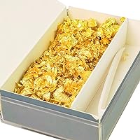 joybest Edible Genuine Gold Leaf Flakes with Tweezers - 30mg 24K Gold Leaf Decorative Dishes, Genuine Gold Flakes for Cakes, Cooking & Beauty