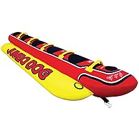 Jumbo Dog, 1-5 Rider Towable Tube for Boating