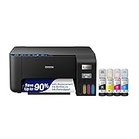 Epson EcoTank ET-2400 Wireless Color All-in-One Cartridge-Free Supertank Printer with Scan and Copy – Easy, Everyday Home Printing (Renewed)