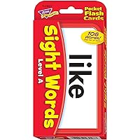 Trend Enterprises: Sight Words Level A Pocket Flash Cards, Great for Skill Building and Test Prep, 56 Two-Sided Cards Included, 108 Commonly-Used Words, for Ages 4 and Up