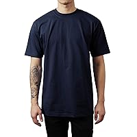 Mens Premium Heavyweight T Shirt Super Max Crew Neck Solid Short Sleeve Tee S-5XL Big and Tall