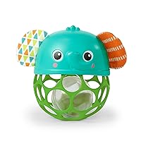 Oball Music & Light Elephant Ball 16763 (3 Months) Baby Stroller Toy, Softball Rattle, Baby Shower Gift by Kids II