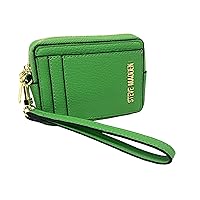 Steve Madden BPipper Zip Around Card Case Wristlet (Green Flare)