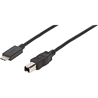 Accell USB-IF Certified USB-C to USB-B 2.0 Cable for Type-C Devices - 3 Feet (0.9 Meters), USB 2.0
