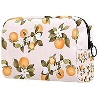Lush Navel Orange Cosmetic Travel Bag Large Capacity Reusable Makeup Pouch Toiletry Bag For Teen Girls Women