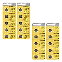 Toshiba CR1216 Battery 3V Lithium Coin Cell (20 Batteries)