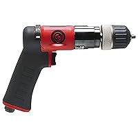 Chicago Pneumatic CP9287C - Air Power Drill, Hand Drill, Power Tools & Home Improvement, 3/8 Inch (10 mm), Keyless Chuck, Pistol Handle, 0.62 HP / 460 W, Stall Torque 4.1 ft. lbf / 5.5 NM - 3000 RPM