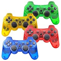 PS3 Controller Wireless, Gaming Remote Joystick for Playstation 3 with Charger Cable Cord (4 Colors)