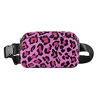 Leopard Fanny Packs for Women Everywhere Belt Bag Fanny Pack Crossbody Bags for Women Girls Fashion Waist Packs with Adjustable Strap Waist Bag for Outdoors Sports Travel Shopping
