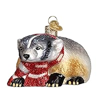 Old World Christmas Animal Collection Glass Blown Ornaments for Christmas Tree Badger