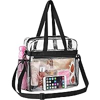 Clear Bag Stadium Approved 12x6x12 Clear Tote Bag with Removable Strap Clear Lunch Bag for Work Sports Festival