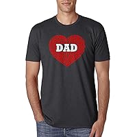 Threadrock Men's Dad Heart Word Art T-Shirt