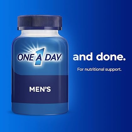 One A Day Men’s Multivitamin, Supplement Tablet with Vitamin A, Vitamin C, Vitamin D, Vitamin E and Zinc for Immune Health Support, B12, Calcium & more, 200 count (Packaging May Vary), pack of 1