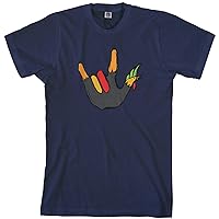 Threadrock Men's Rocker Thanksgiving Hand Turkey T-Shirt