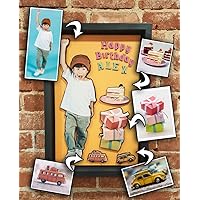 EE Dunkees 3D Custom Personalized Wood Collage Cut Out Framed Ready To Hang Gift