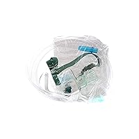 AirLife Misty Max 10 Nebulizers, 7' Oxygen Tubing, Pediatric Aerosol Mask, Under-The-Chin, Blue Rigid Tip, Case of 50, 002444