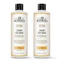 Detox Creamy Moisturizing Body Wash with Detoxifying Natural Extracts, Natural Turmeric & Citron, 12 oz (Pack of 2)