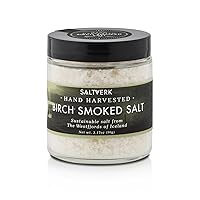 Birch Smoked Sea Salt - 3.17 Ounces Jar - Hand Harvested Gourmet - Eco-Friendly